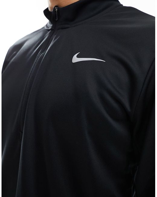 Dri-fit pacer - top con zip corta di Nike in Blue da Uomo