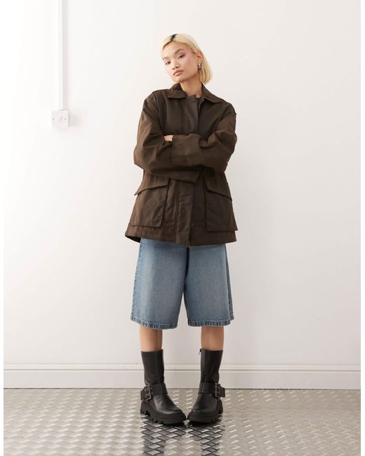 Weekday Black – gewachste barn jacket
