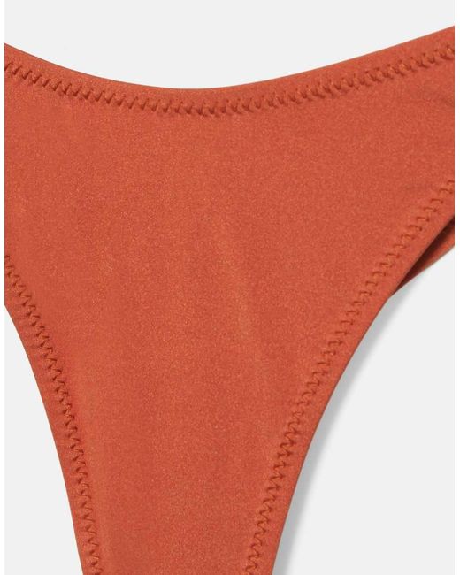 Pull&Bear Brown Adjustable Strap Bikini Top