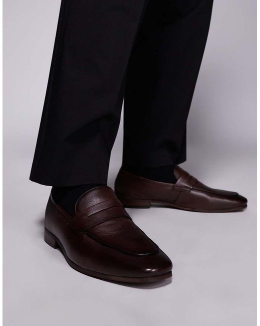 Walk London Black Capri Saddle Loafer for men