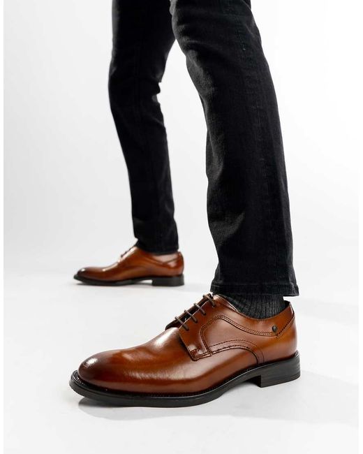 Base London Brown Sleeve Lace Up Shoe for men