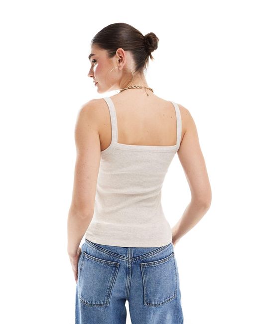 SELECTED White Femme – camisole-oberteil aus jersey