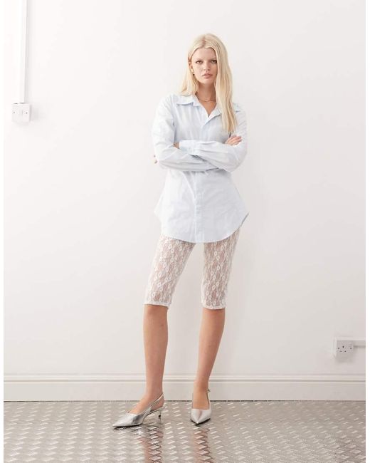 Camisa Con Cintura Entallada Y Solapas Naomi De Lioness de color White
