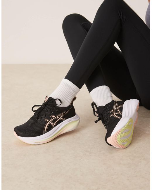 Asics Black – gel-nimbus 27 – lauf-sneaker