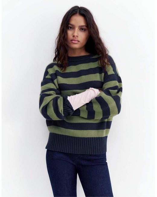 Pull&Bear Oversized Trui in het Blue