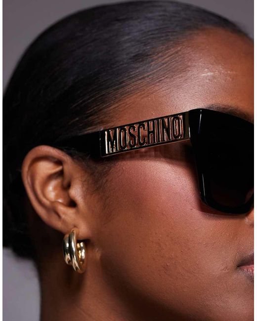 Moschino Black Moschino Square Sunglasses