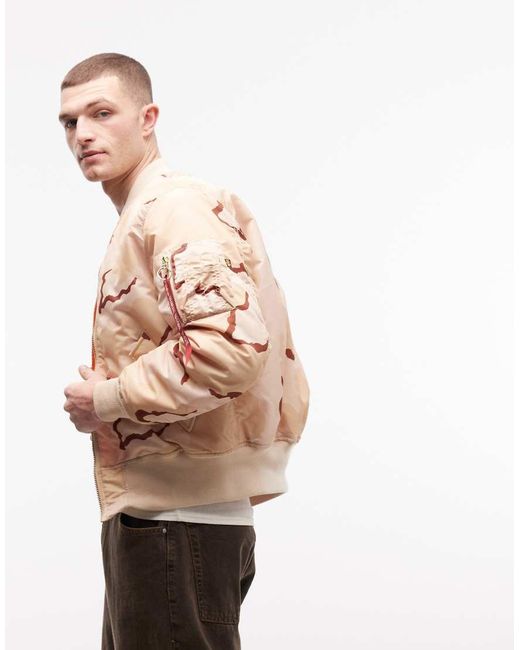 Alpha Industries White Bomber Jacket for men