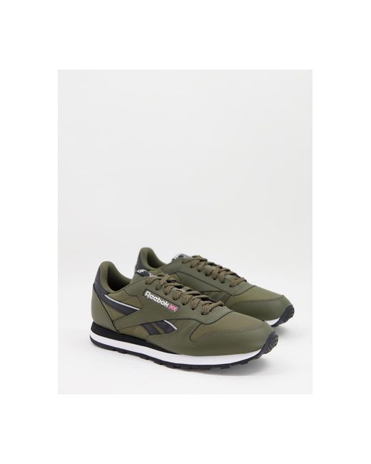 Reebok Classic Leather Trainers in Green for Men | Lyst Australia