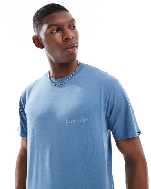 Quiksilver – kurzärmliges t-shirt in Blue für Herren