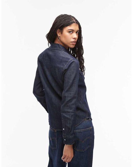 Levi's Blue Iconic Denim Western Shirt