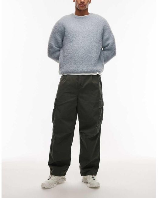 Carhartt Gray Cole Baggy Cargo Trousers for men