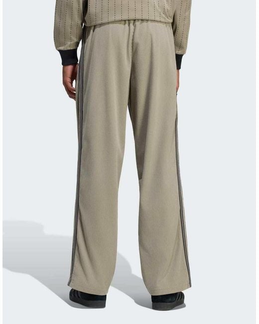 Adidas Originals Natural Firebird Corduroy Track Pants for men