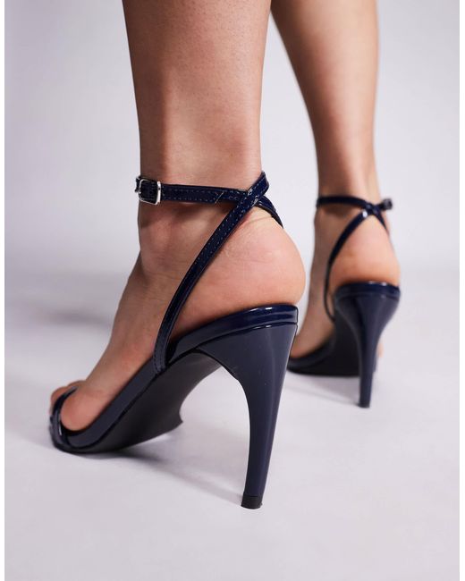 Public Desire Pink Selene Barely There Heeled Sandals