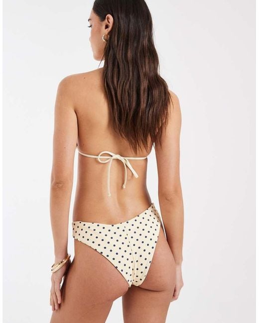 Hollister Natural V Front Reversible Bikini Bottom Co-Ord