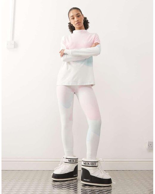 OOSC White Watercolour Baselayer Top
