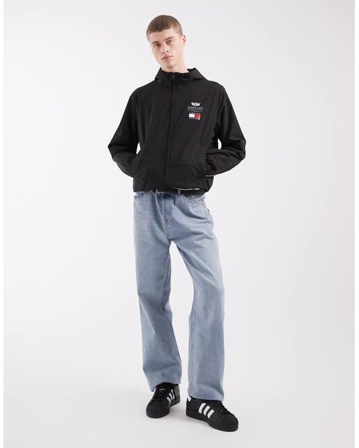 Tommy Hilfiger Black X Cadillac F1 Windbreaker Jacket for men
