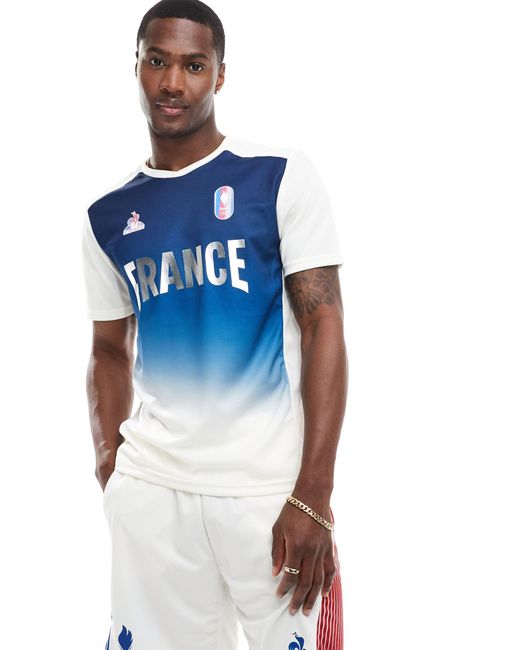 Le Coq Sportif – equipe de france paris 2024 – sport-trikot in Blue für Herren