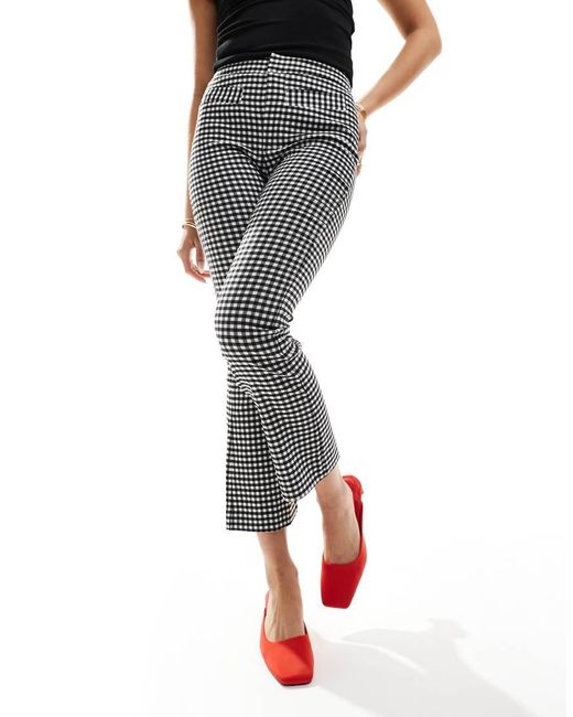 Mango Black Kick Flare Trousers