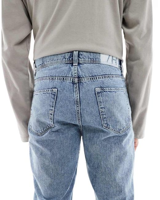 SELECTED Blue Kobe Wide Fit Jeans for men