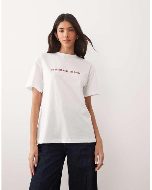 Never Fully Dressed Red Rodeo Print T-Shirt