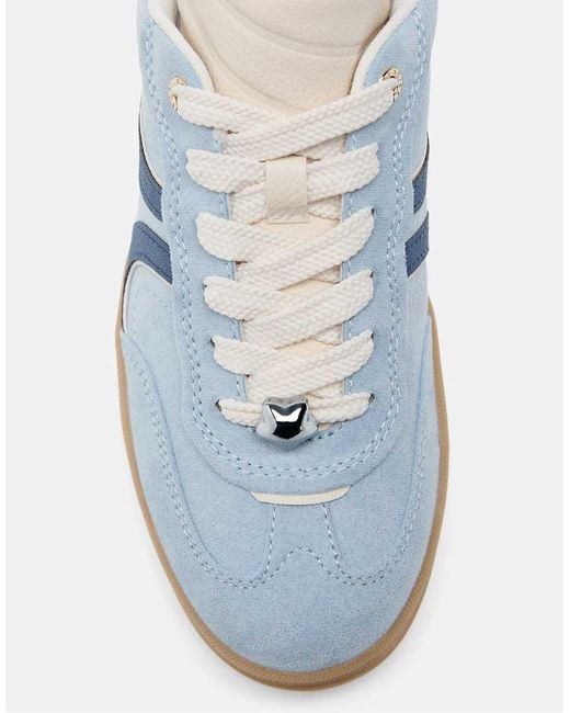 Stradivarius Blue Casual Leather Trainers