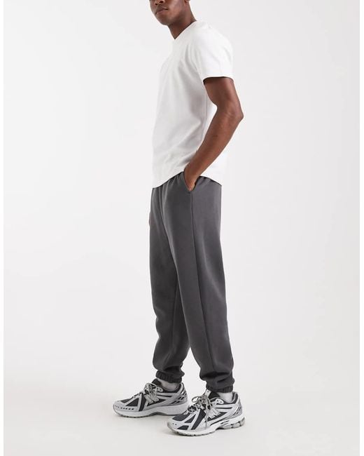 ASOS Gray Essentials Oversized joggers for men