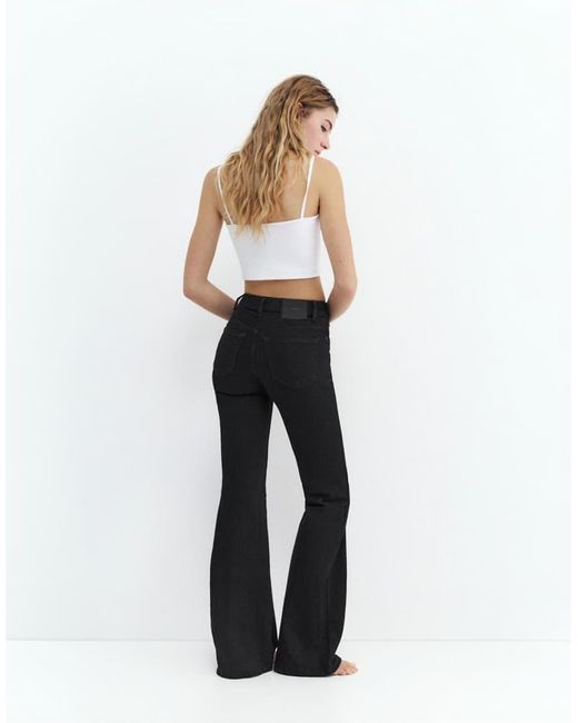 Pull&Bear White Skinny Flared Jeans
