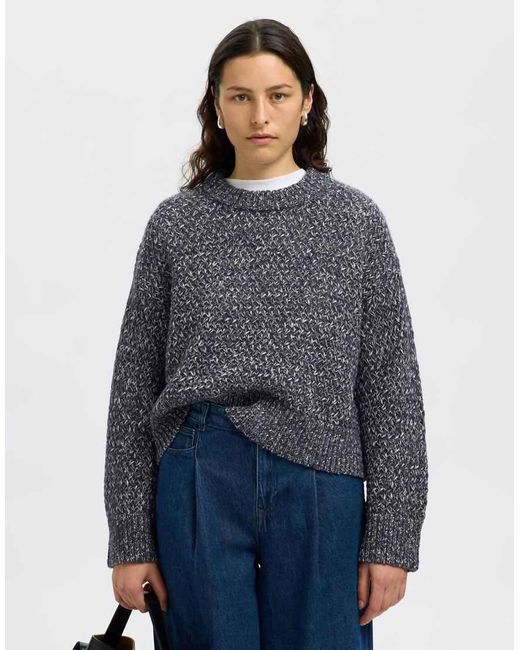 SELECTED Trui in het Blue