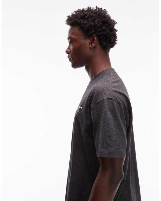 AllSaints Gray Redact T-shirt for men