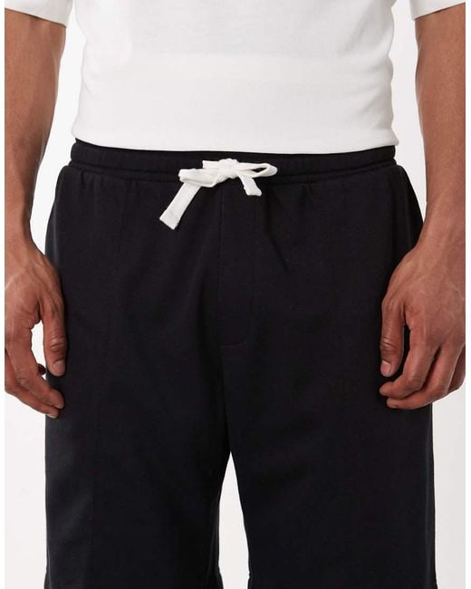 Jack & Jones White Pintuck Jersey Shorts for men