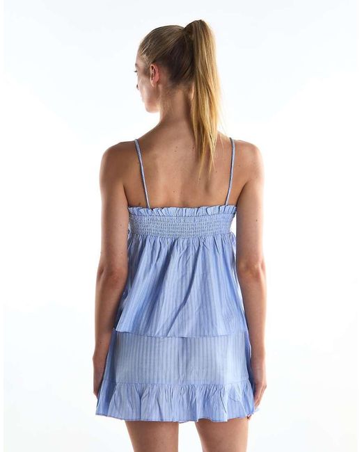 Collective The Label Blue Peplum Mini Skirt