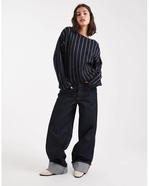 ASOS Blue – gestreifter pullover