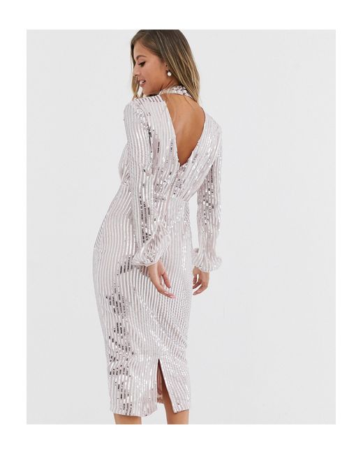 Lipsy metallic cheap dress