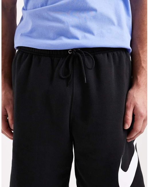 Nike Blue Club Fleece Shorts With Large Logo for men