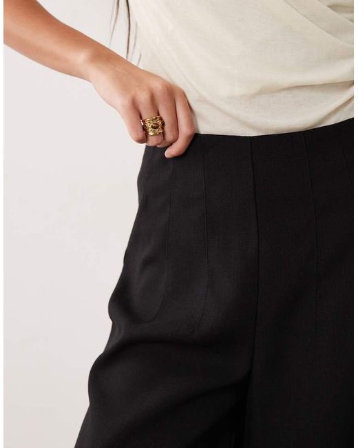 ASOS Black Tailored High Waist Corset Detail Trouser Co-Ord