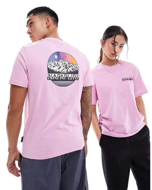 Napapijri Pink Lahni Unisex T-shirt