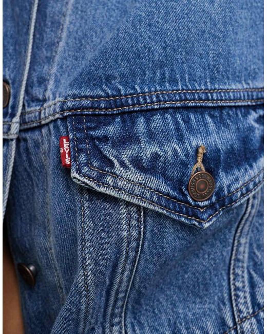 Levi's Blue Xl Oversized Denim Trucker Jacket