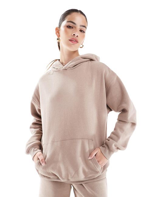 Cotton on - sweat à capuche classique d'ensemble en polaire - moka Cotton On en coloris Natural