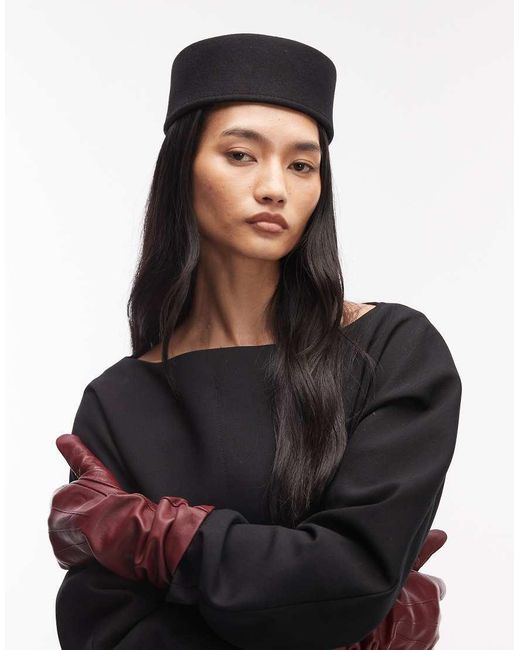 ASOS Black Pillbox Hat