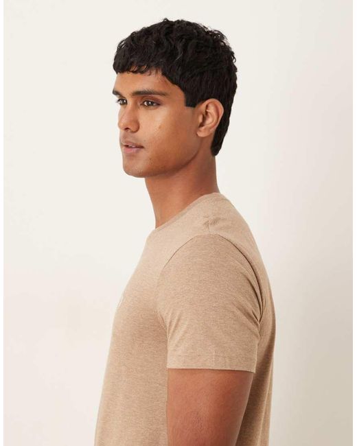 Polo Ralph Lauren Natural Icon Logo Custom Fit T-shirt for men