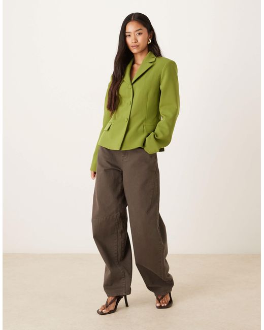 ASOS Green Tailored Fitted Blazer