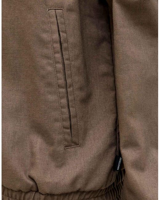 Jack & Jones Brown Bomber Jacket for men