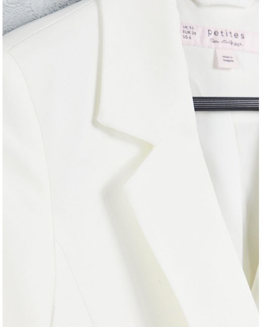 Miss Selfridge Military Blazer in White 