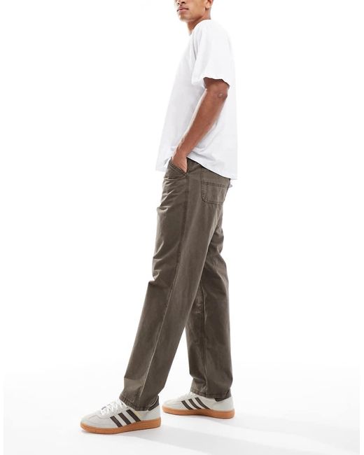 Jack & Jones Gray Loose Fit Worker Pants for men
