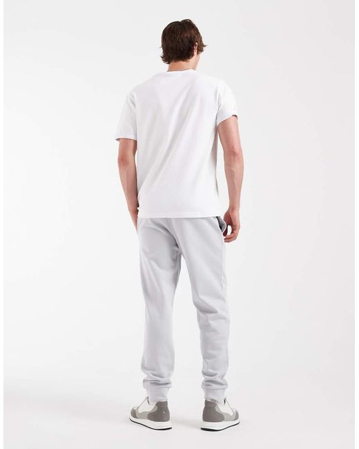 Lacoste White Slim Jersey jogging Bottoms for men