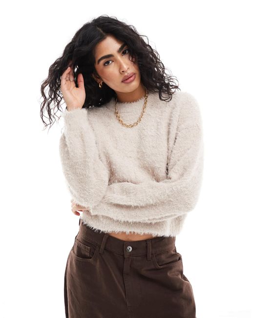Pieces Multicolor – flauschiger pullover