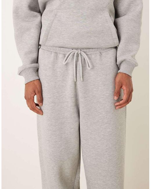 Joggers Gris Jaspeado Extragrandes Con Detalle Estampado De (Parte De Un Conjunto) ASOS de hombre de color Natural