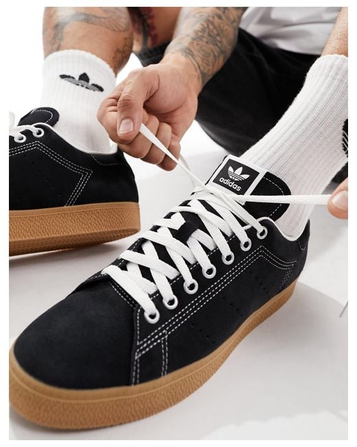 Stan smith cs - baskets en daim - noir Adidas Originals pour homme en coloris Black