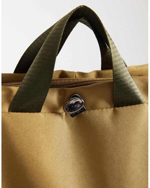 ASOS Metallic Canvas Backpack for men