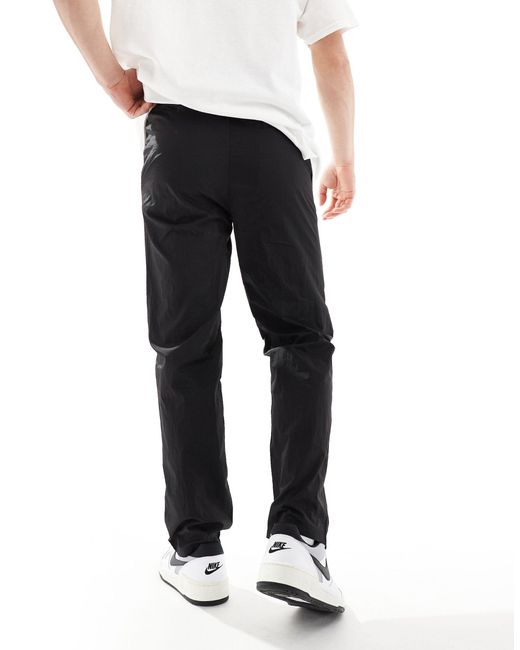 Only & Sons Black Loose Fit Tech Trouser for men